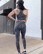 Women's Untamed Leggings - Gray Snakeskin - Dixxon Flannel Co.
