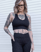 Women's Untamed Sports Bra - Black Leopard - Dixxon Flannel Co.