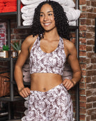 Women's Untamed Sports Bra - Brown Snakeskin - Dixxon Flannel Co.