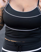 Women's Weekender Crop Top - Black & White - Dixxon Flannel Co.