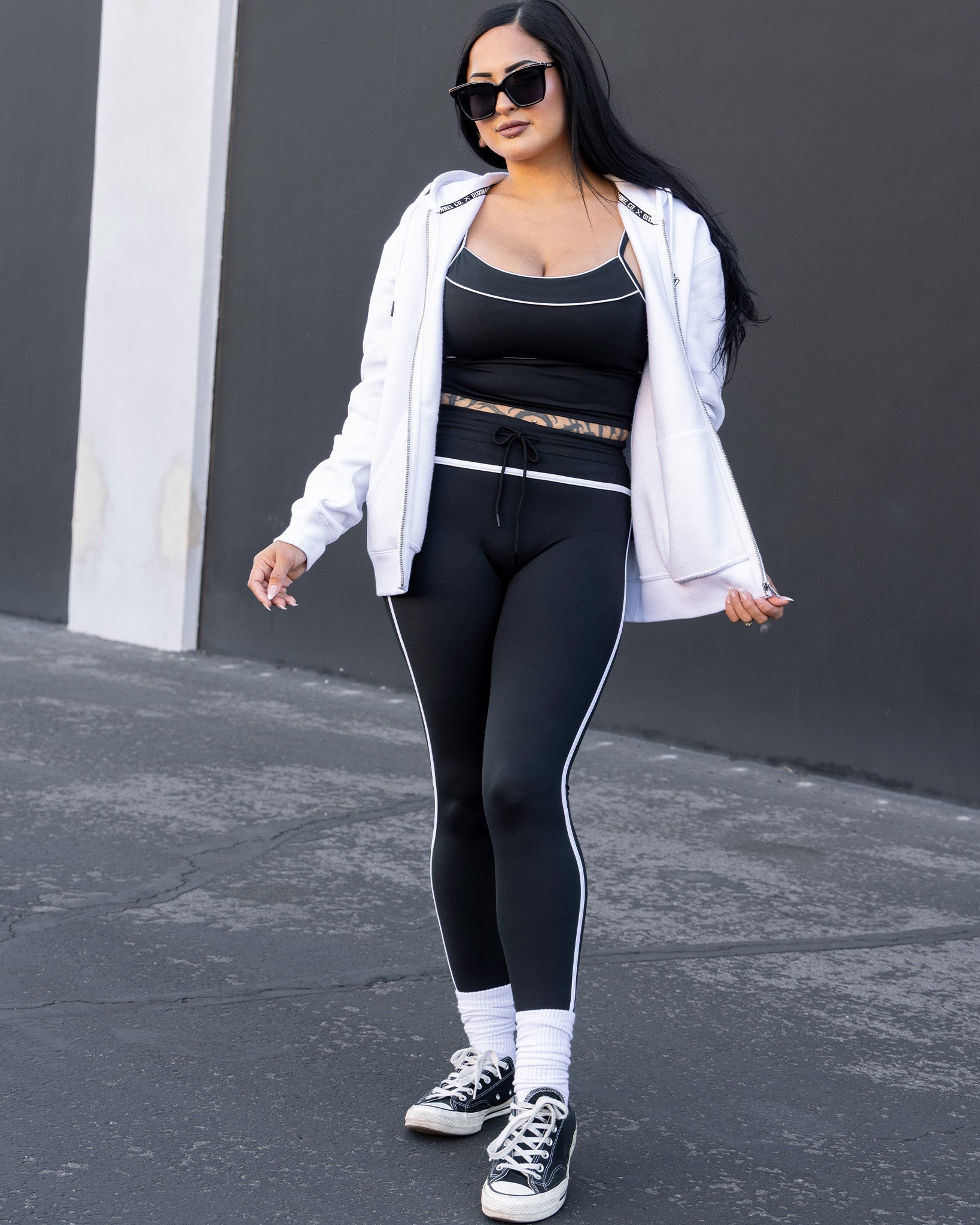 Women's Weekender Leggings - Black & White - Dixxon Flannel Co.