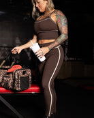 Women's Weekender Leggings - Brown & Tan - Dixxon Flannel Co.