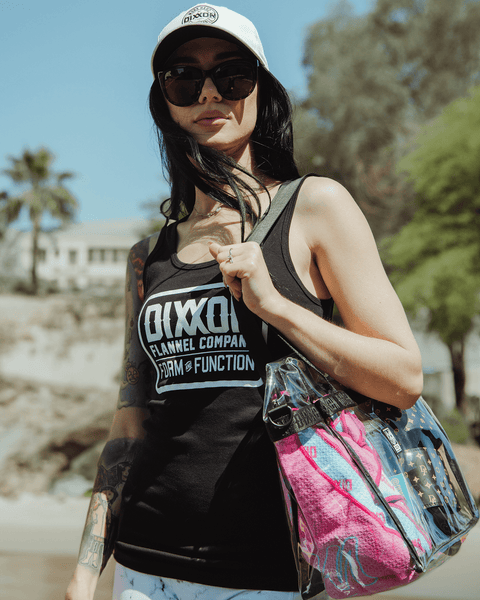 Dixxon Women's White Logo Tank - Black: Shop Now | 2025