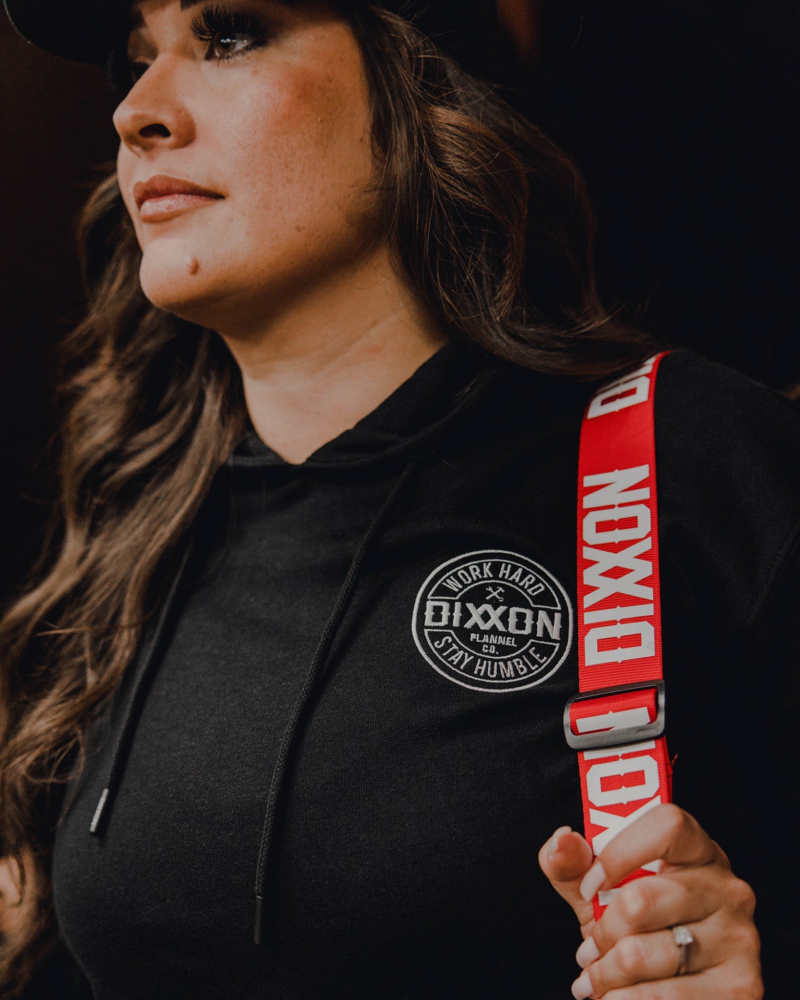 Women's White Corpo Lightweight Pullover Hoodie - Black - Dixxon Flannel Co.