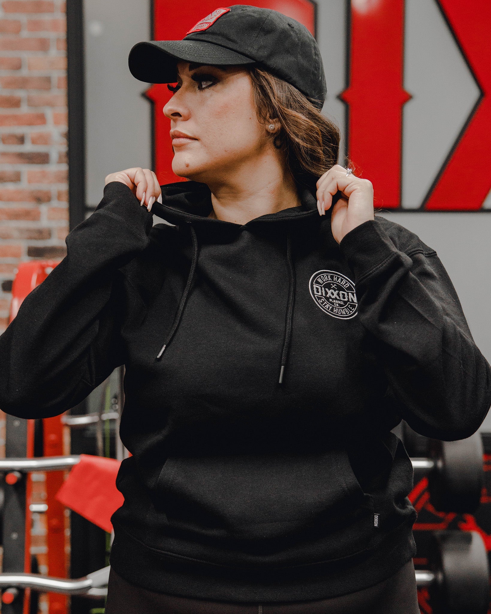 Women's White Corpo Lightweight Pullover Hoodie - Black - Dixxon Flannel Co.