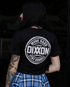 Women's White Nuevo Corpo Crop Top - Black - Dixxon Flannel Co.