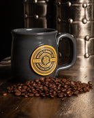 Work Hard Badge Java Taster Mug - Dixxon Flannel Co.