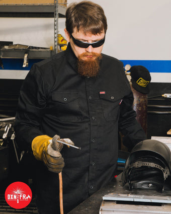 Men's WorkForce FR Work Shirt - Black | Dixxon Flannel Co.