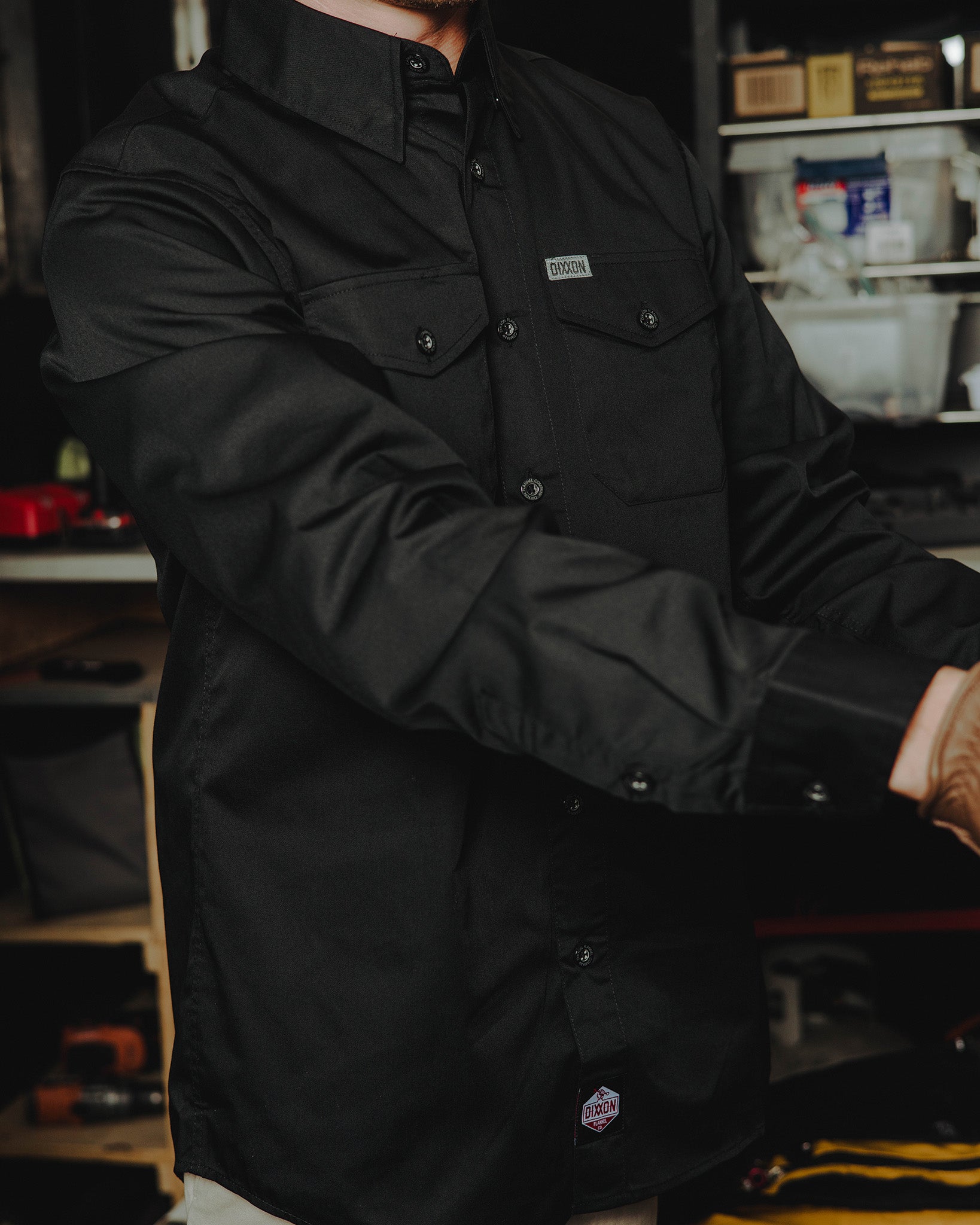 WorkForce Long Sleeve Work Shirt - Black