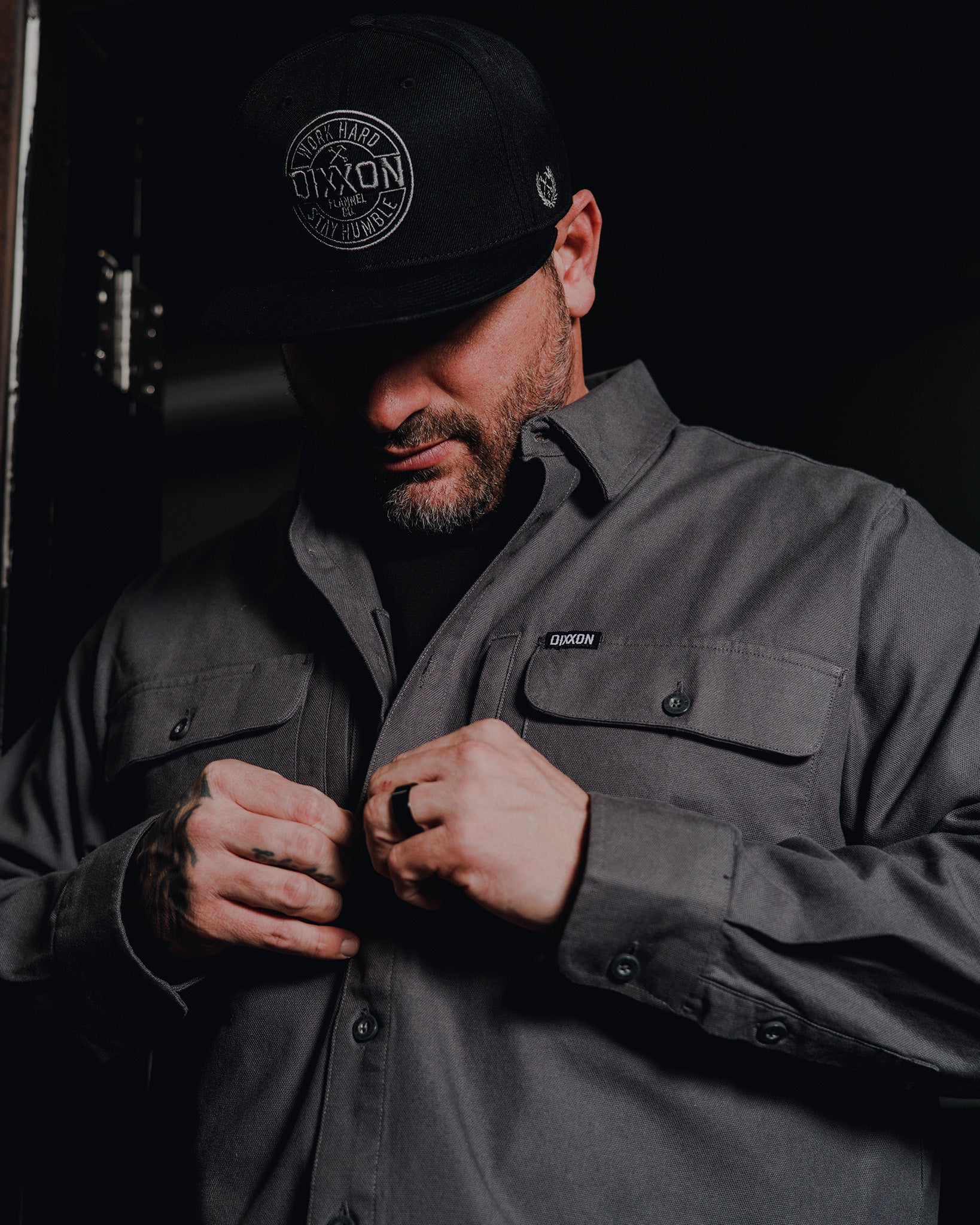 Men's WorkForce Long Sleeve Work Shirt - Gray | Dixxon Flannel Co.