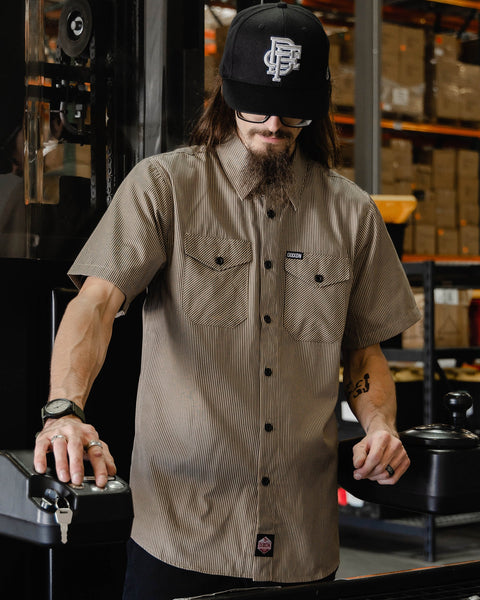 Dixxon WorkForce Short Sleeve Shirt - Shop Khaki & Black