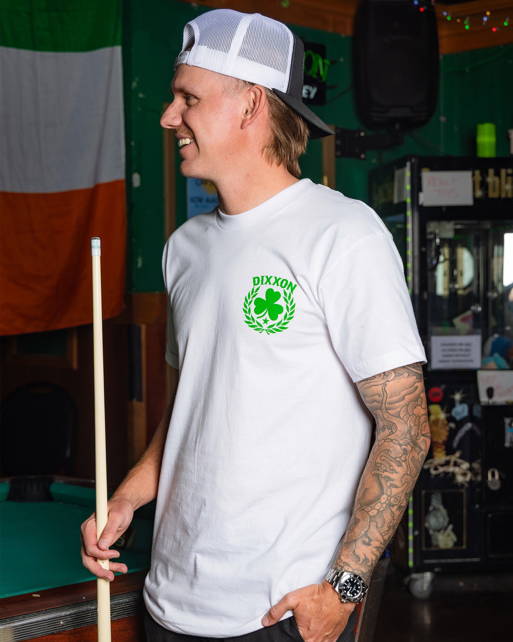 Working Class Clover T-Shirt - White - Dixxon Flannel Co.