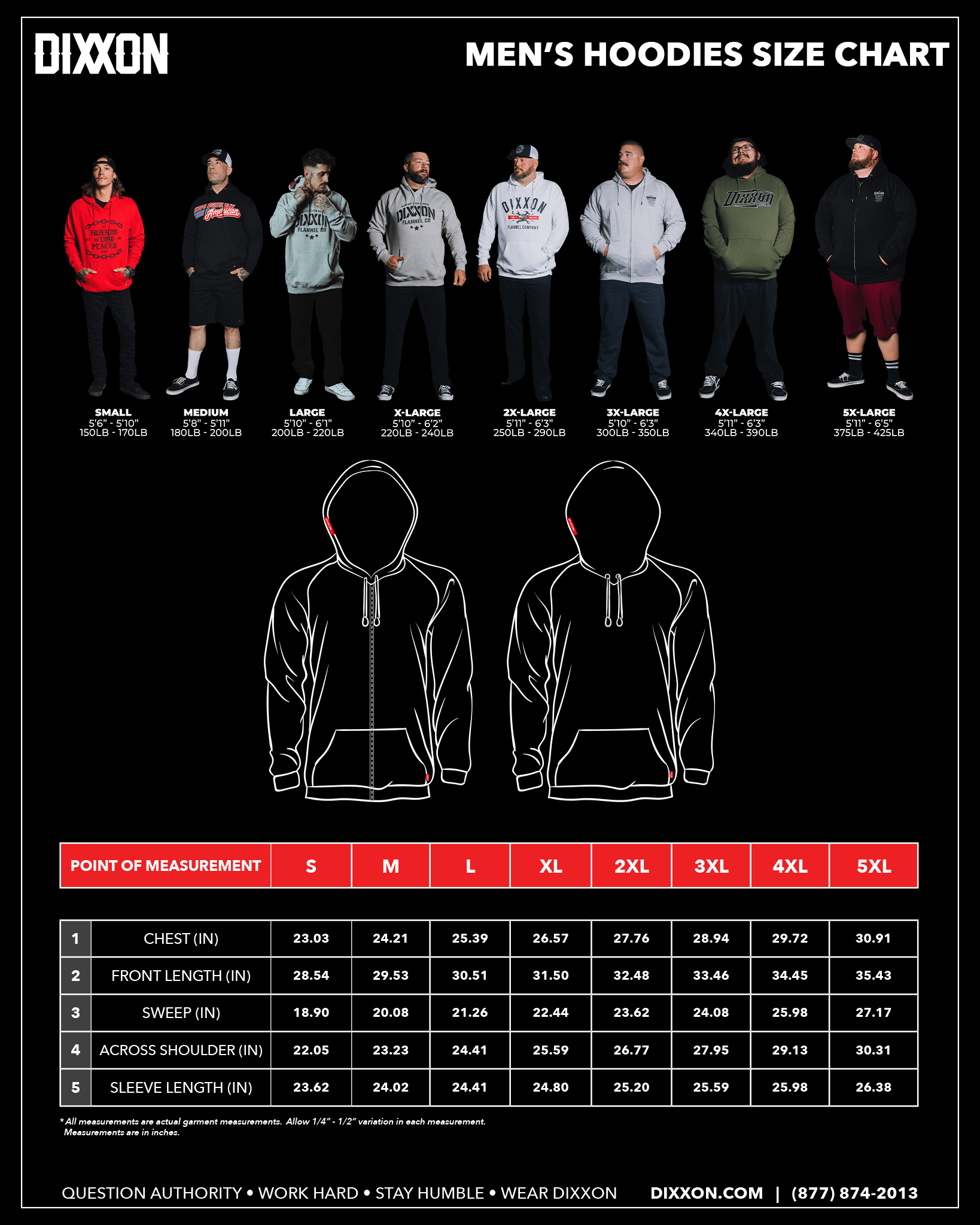 Working Class Fist Zip Up Hoodie - Red - Dixxon Flannel Co.