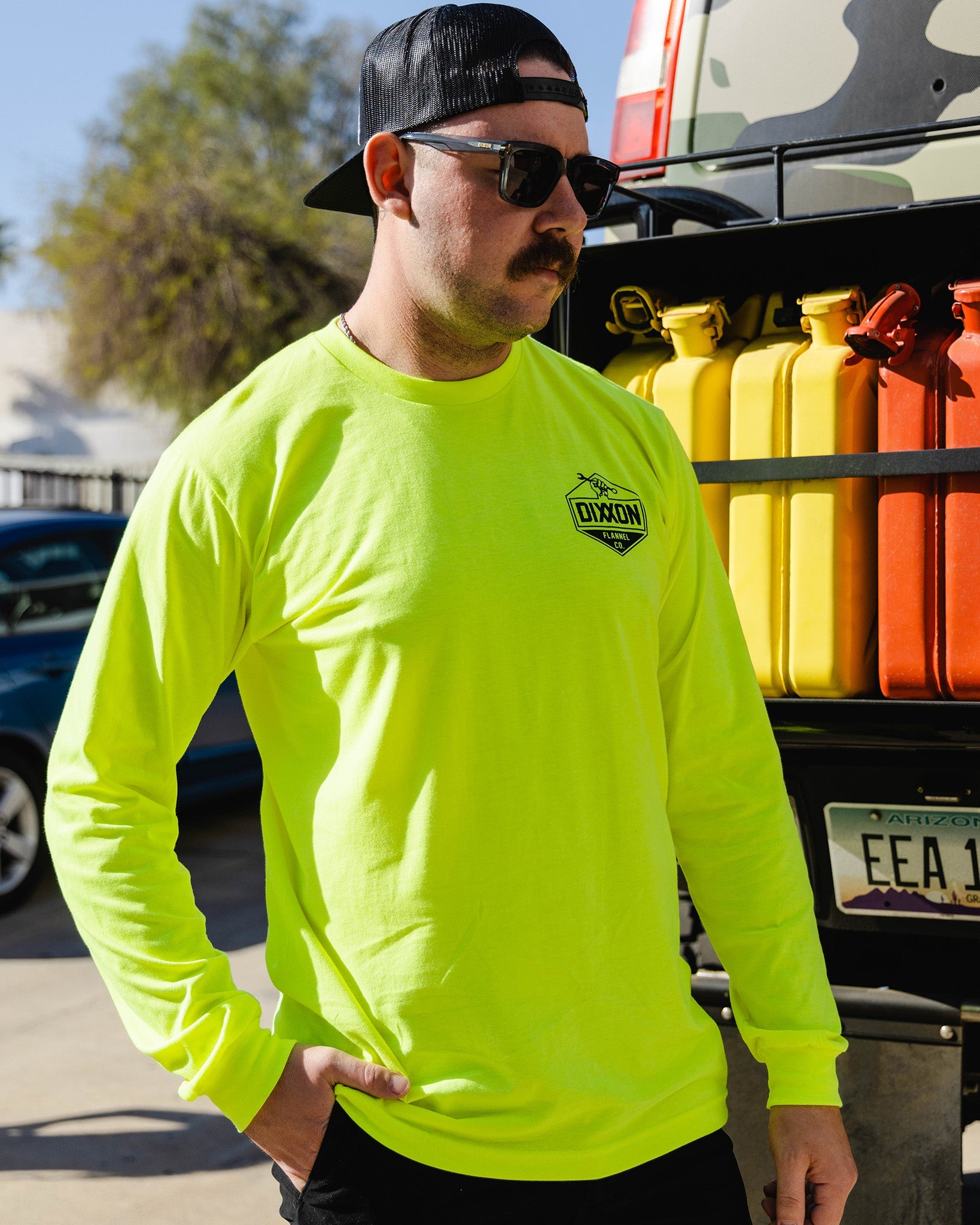 Working Class Hi Vis Long Sleeve T-Shirt - Safety Yellow - Dixxon Flannel Co.