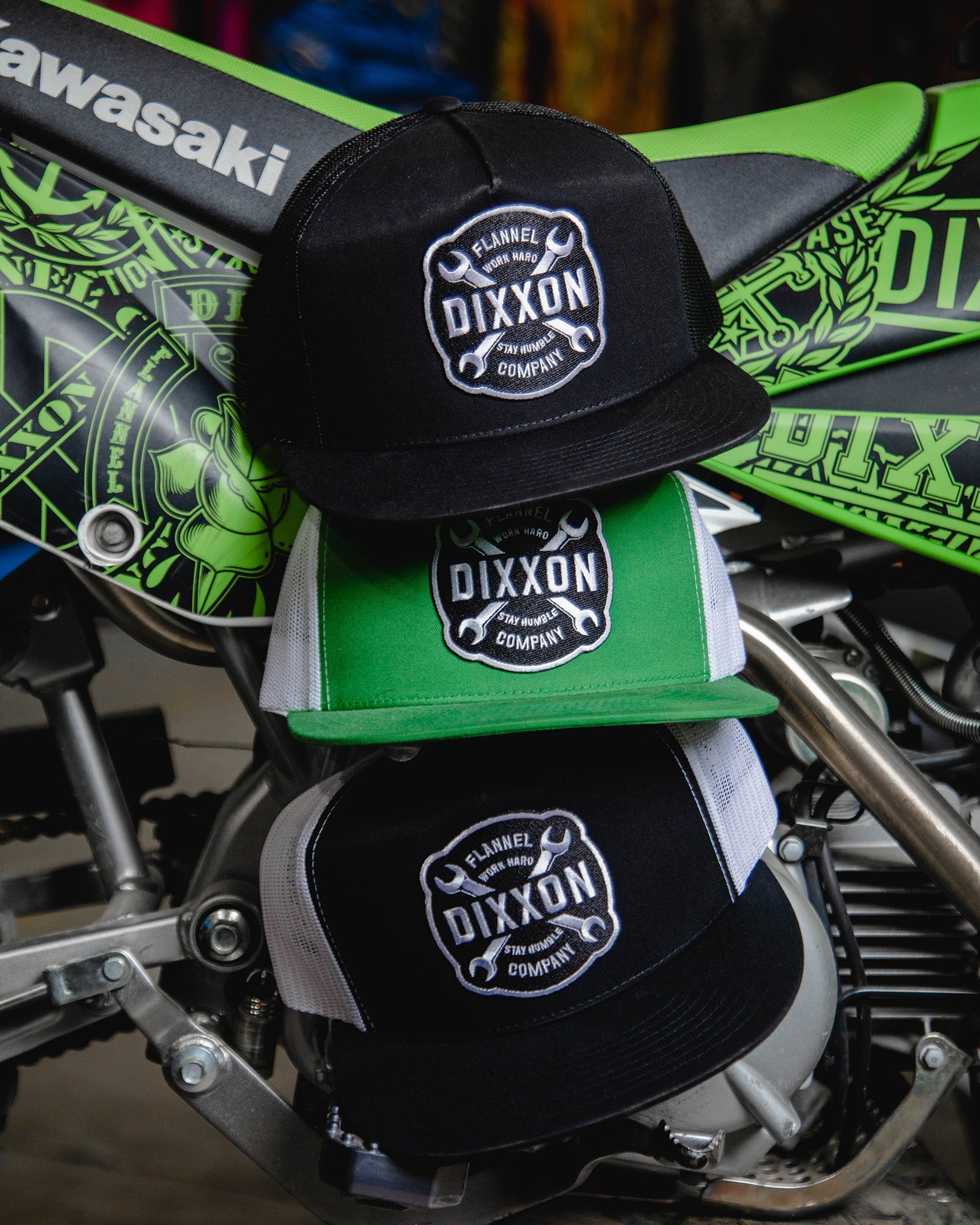 Wrench Flat Bill Trucker Snapback - Dixxon Flannel Co.