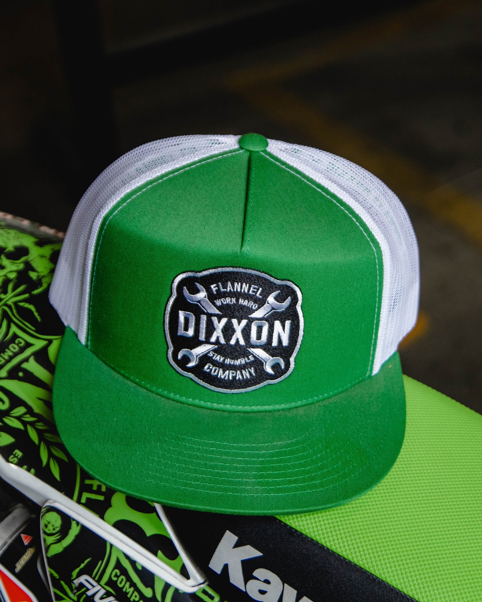 Wrench Flat Bill Trucker Snapback | Dixxon Flannel Co.