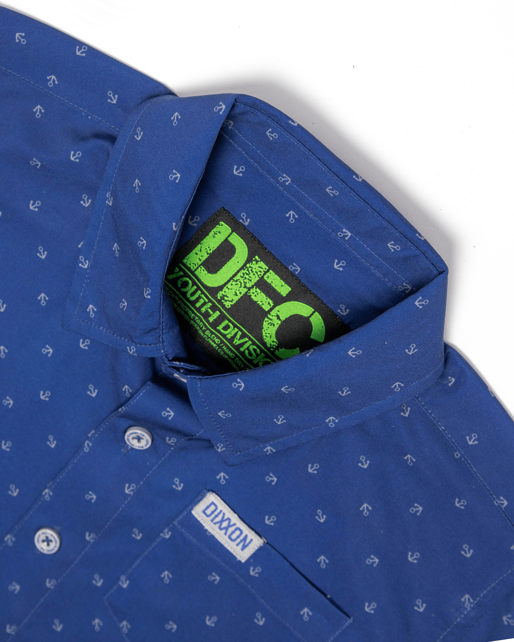 Youth Avery Short Sleeve - Blue & Gray - Dixxon Flannel Co.