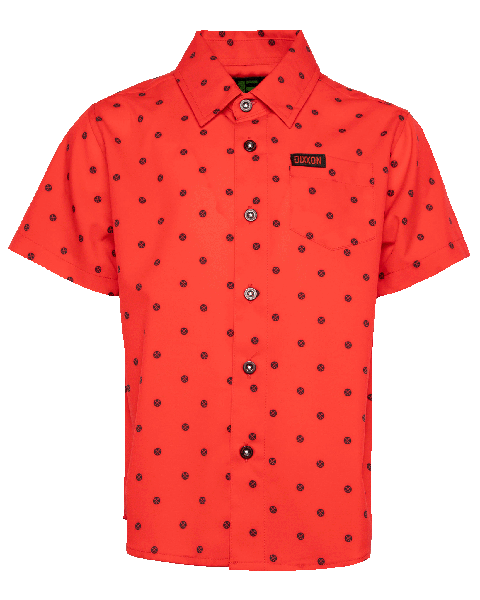 Youth Black Polkacide Short Sleeve - Red - Dixxon Flannel Co.