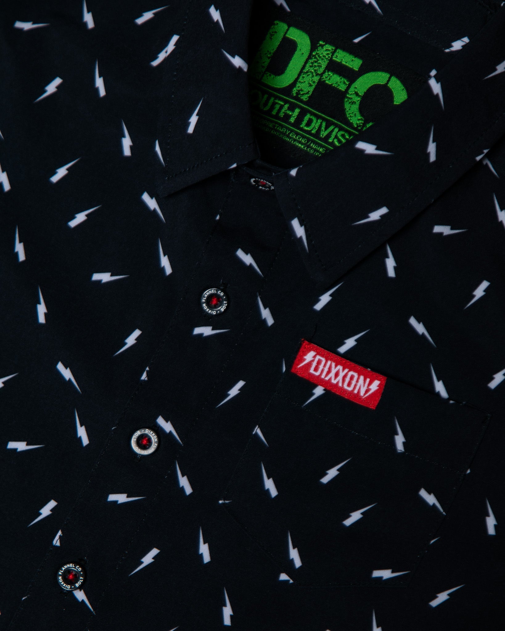 Youth Bolt Party Shirt - Black - Dixxon Flannel Co.