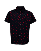 Youth Bolt Short Sleeve - Black & Red - Dixxon Flannel Co.