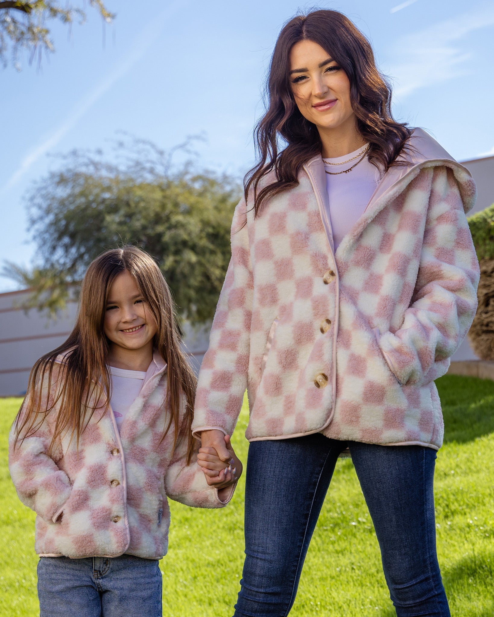 Dixxon Youth Sherpa Cardigan - Pink & Cream | Shop Now