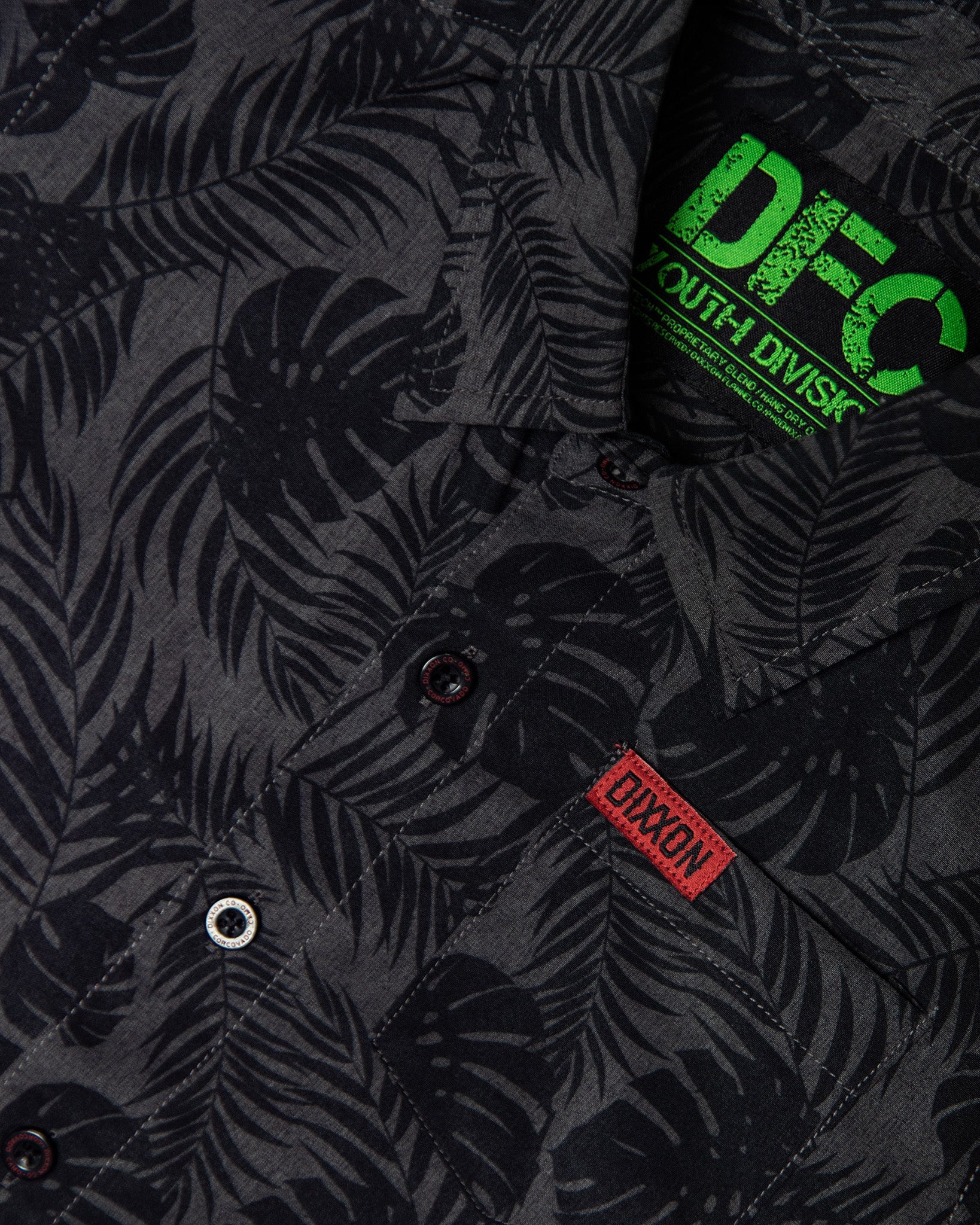 Youth Corcovado Camo Party Shirt - Black & Gray - Dixxon Flannel Co.