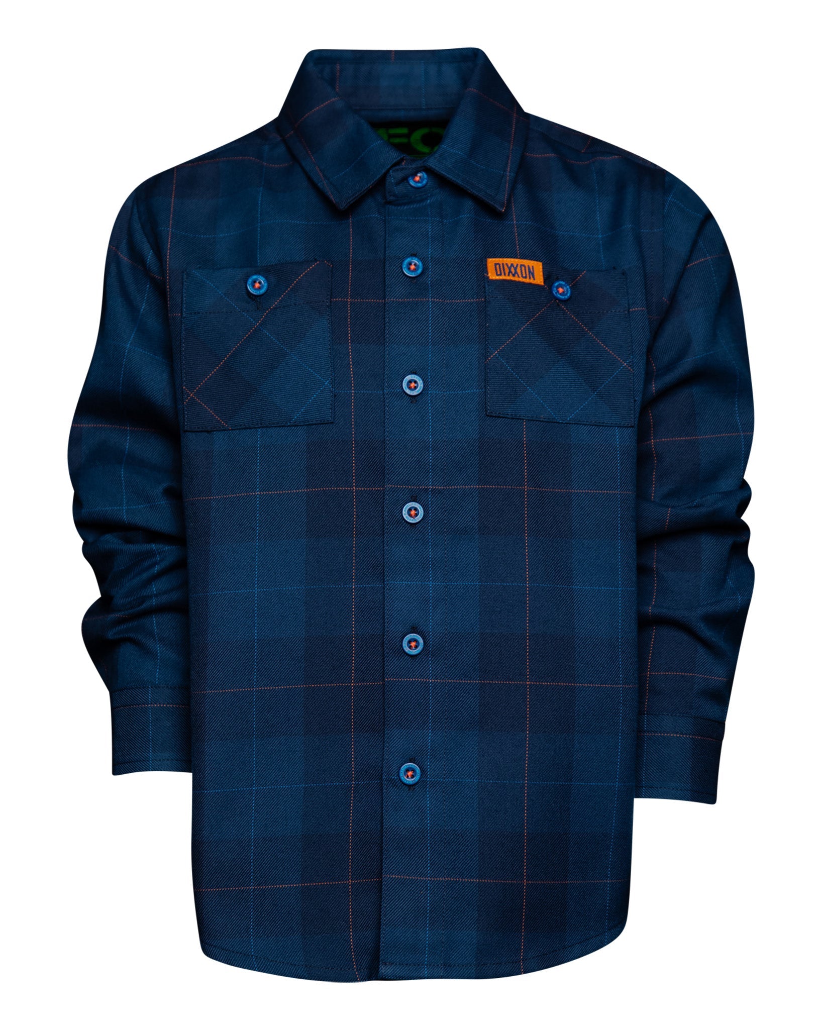Youth DDC + TRU (Draplin) Flannel - Never-Ending Navy | Dixxon