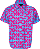 Youth Enigma Party Shirt - Pink & Blue - Dixxon Flannel Co.