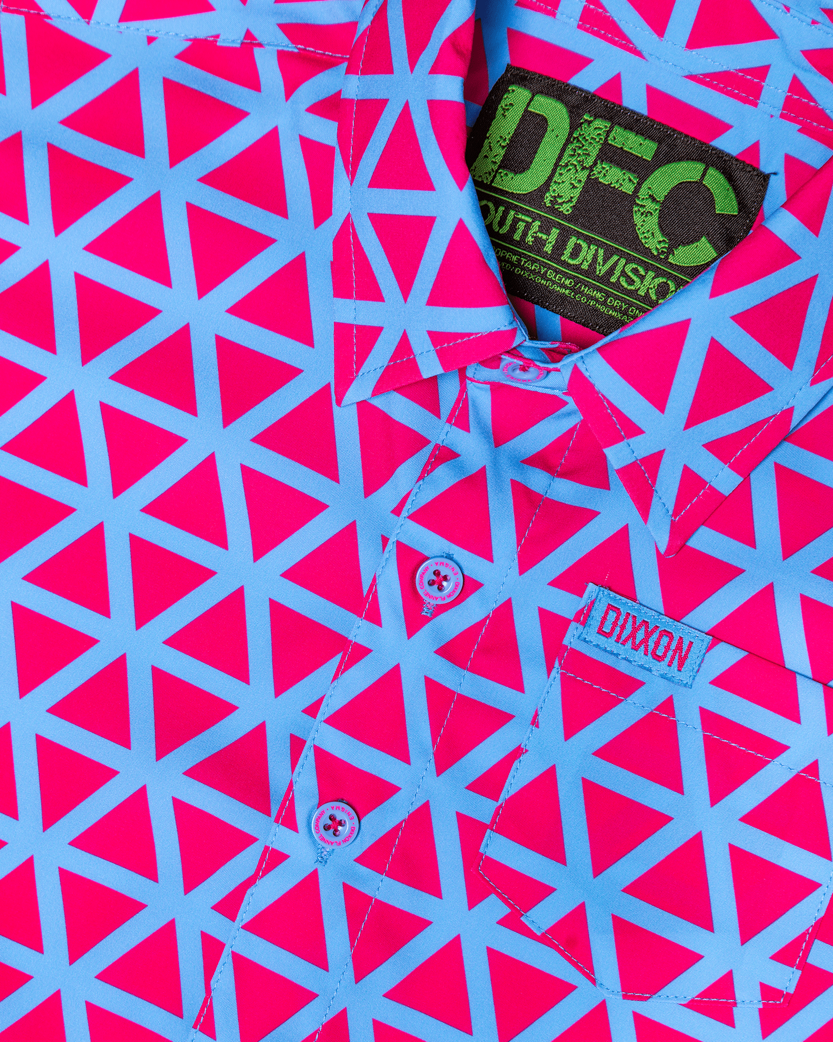 Youth Enigma Party Shirt - Pink & Blue - Dixxon Flannel Co.