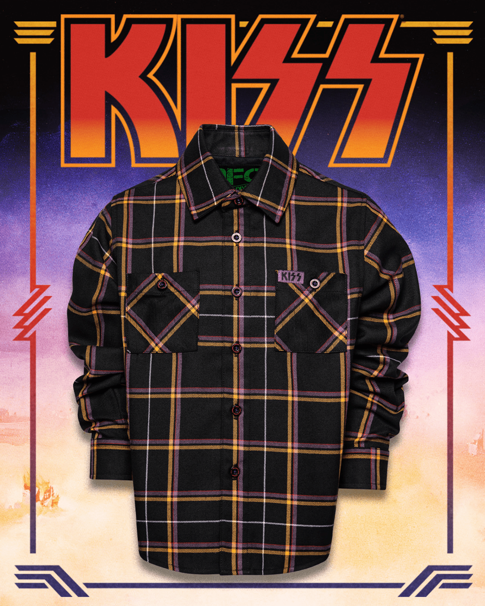 Youth KISS Destroyer Flannel - Dixxon Flannel Co. view 1