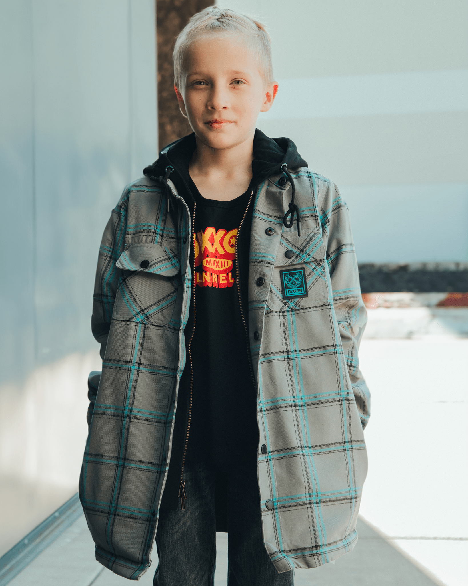 Youth Midtown Hooded Flannel Jacket - Dixxon Flannel Co.