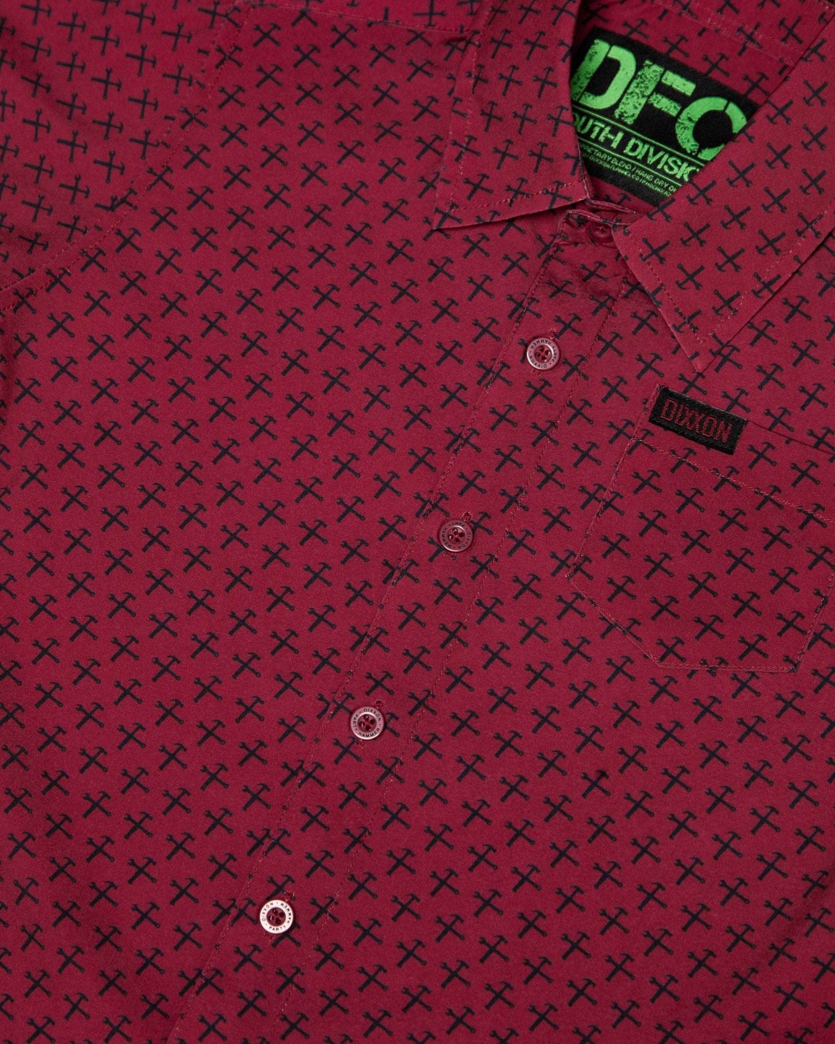 Youth Party Hammers Party Shirt - Maroon & Black - Dixxon Flannel Co.
