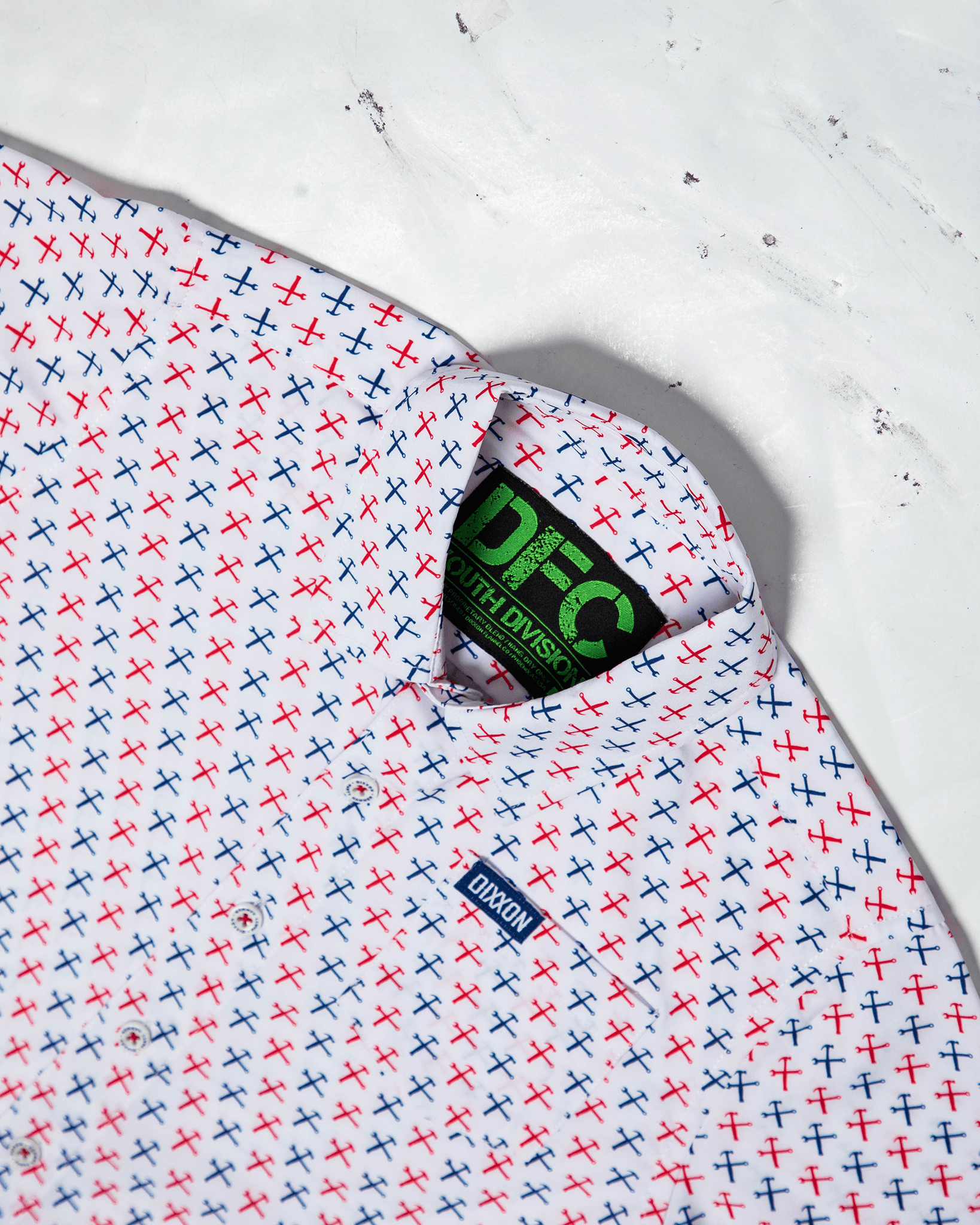 Youth Party Hammers Short Sleeve - Red, White, & Blue - Dixxon Flannel Co.