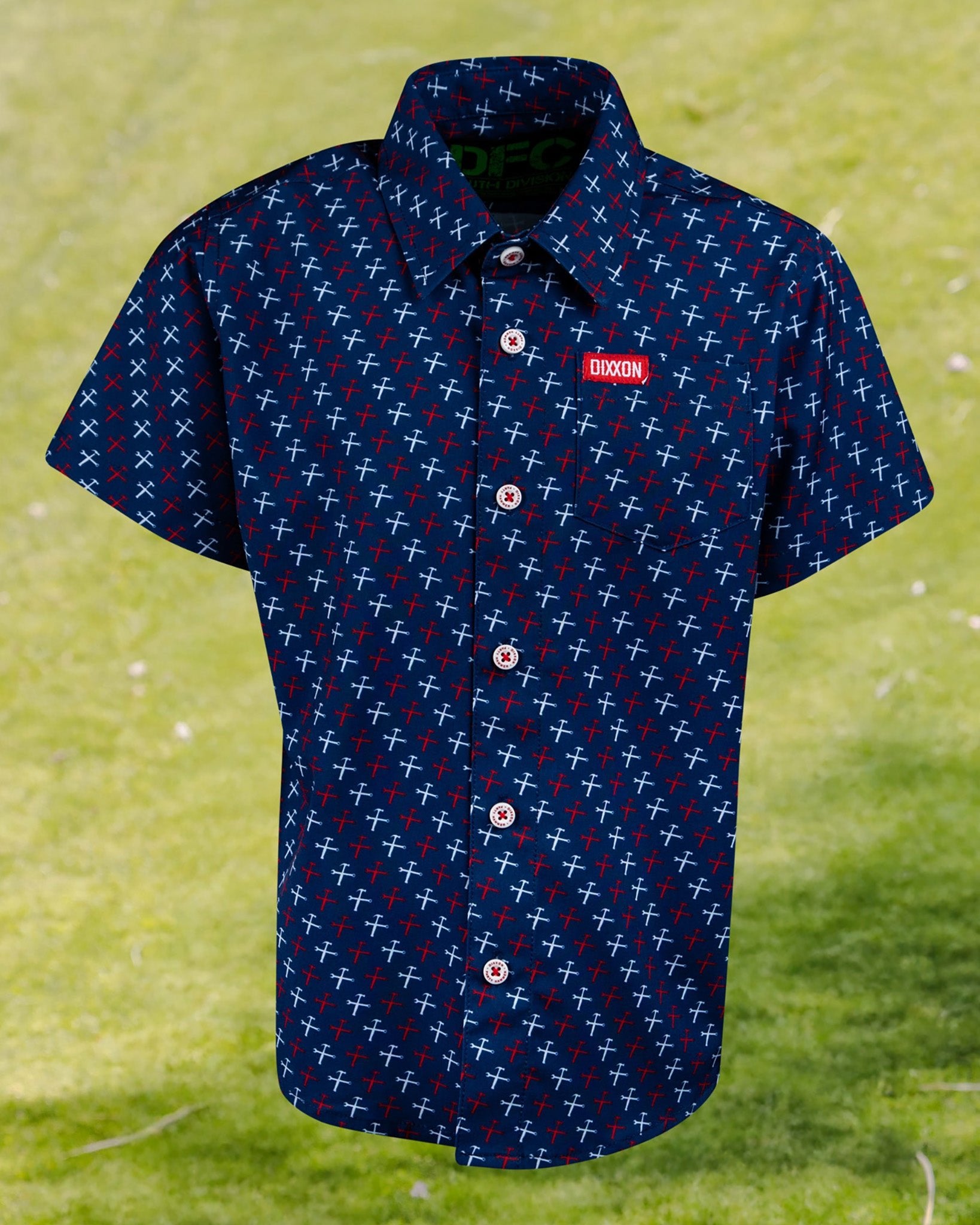 Youth RWB Party Hammers Party Shirt - Blue - Dixxon Flannel Co.
