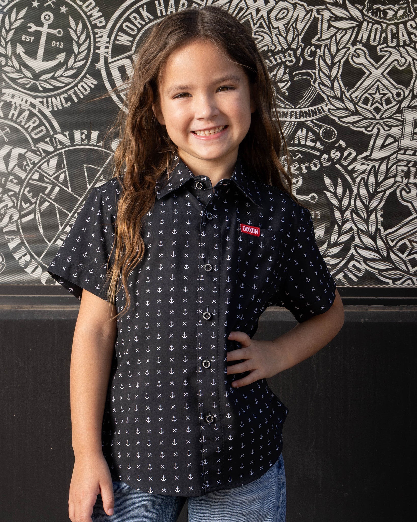 Youth Salty Dog Party Shirt - Black & White - Dixxon Flannel Co.