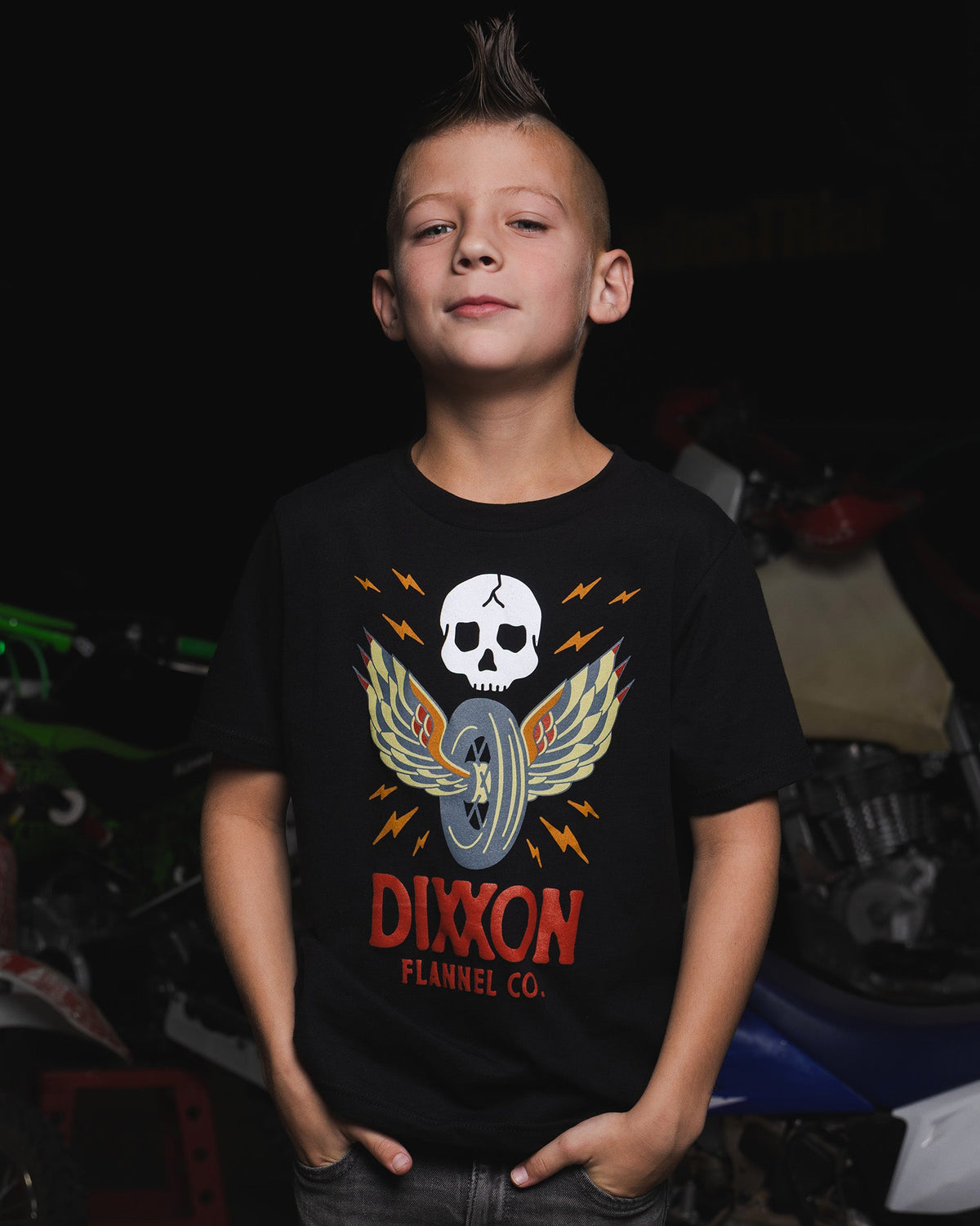 Youth Traveler T-Shirt - Black - Dixxon Flannel Co. view 1