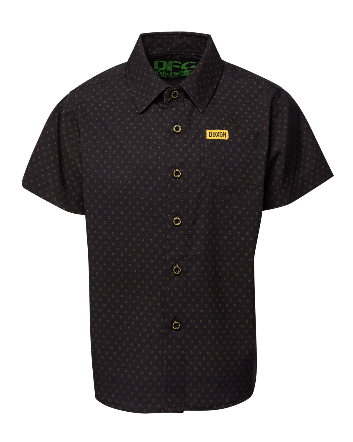 Youth West End Party Shirt - Black & Gold - Dixxon Flannel Co. view 1