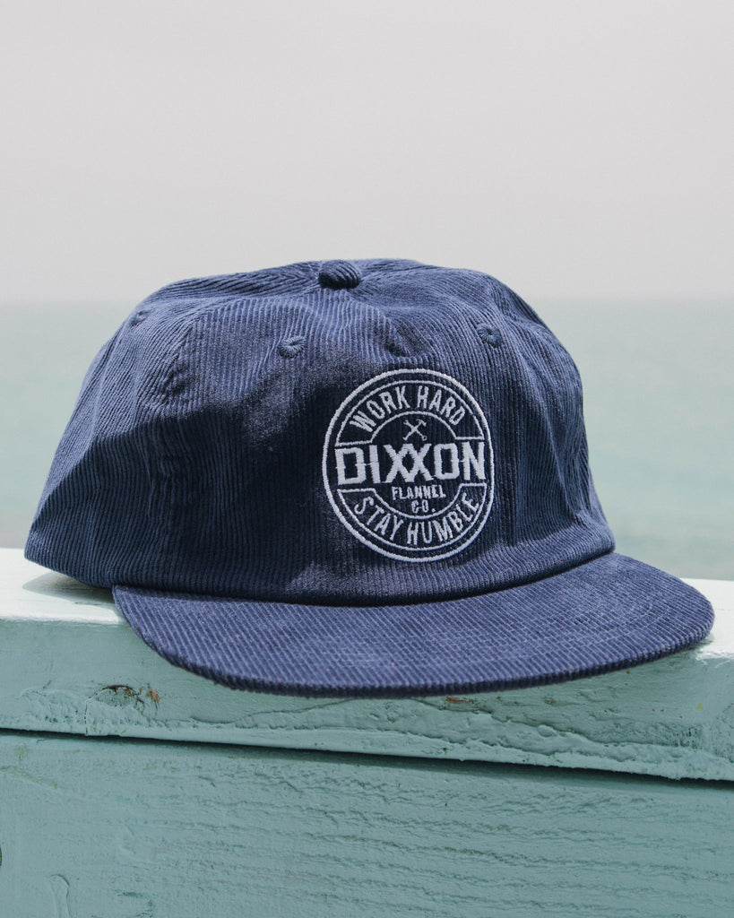 5-Panel Corduroy Corpo Hat - Navy - Dixxon Flannel Co.