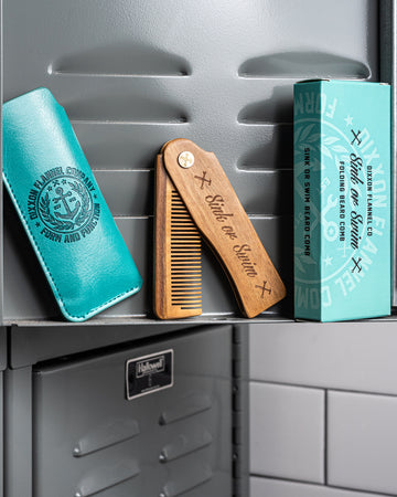 Dixxon Sink or Swim Beard Comb: Sandalwood & Case