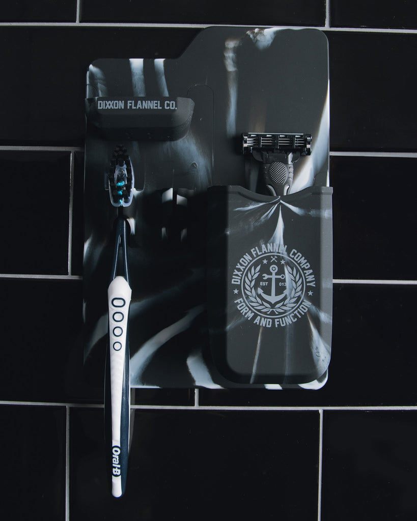 Adhesive Razor Tray - Black Marble - Dixxon Flannel Co.