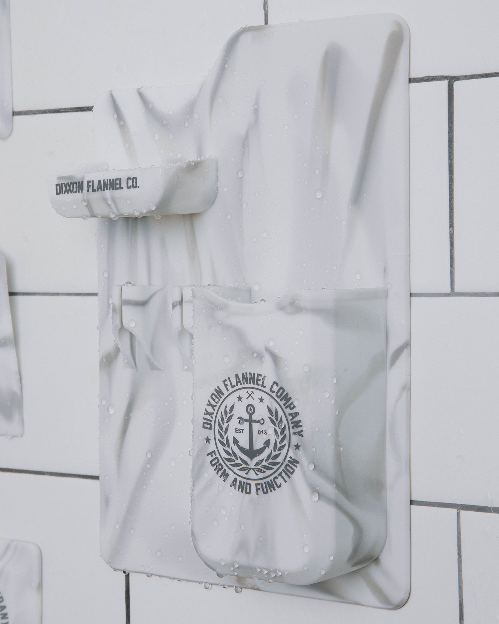 Adhesive Razor Tray - White Marble - Dixxon Flannel Co.