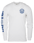 Anchor Crest Long Sleeve T-Shirt - White & Navy - Dixxon Flannel Co.