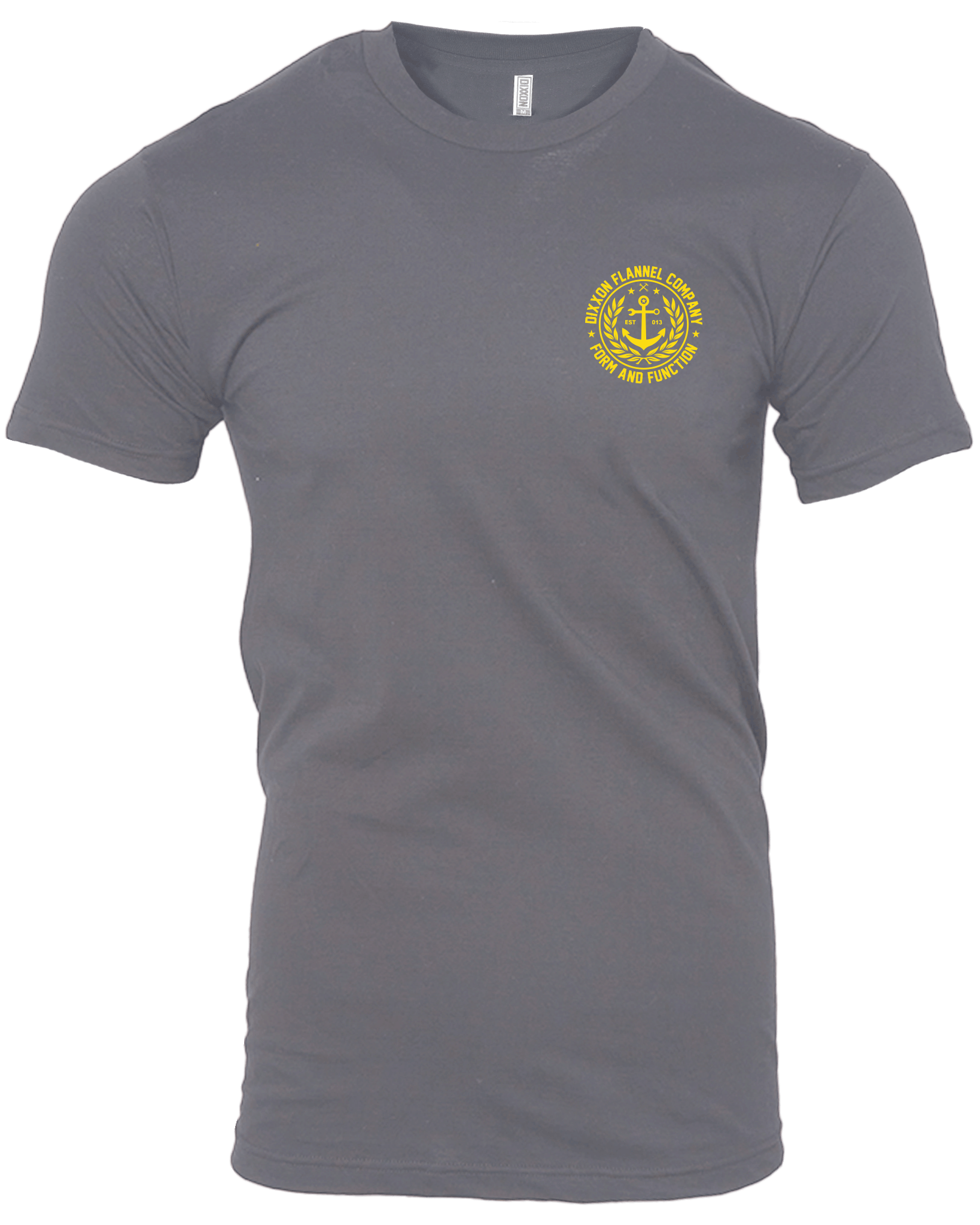 Anchor Crest T-Shirt - Gray & Yellow - Dixxon Flannel Co.