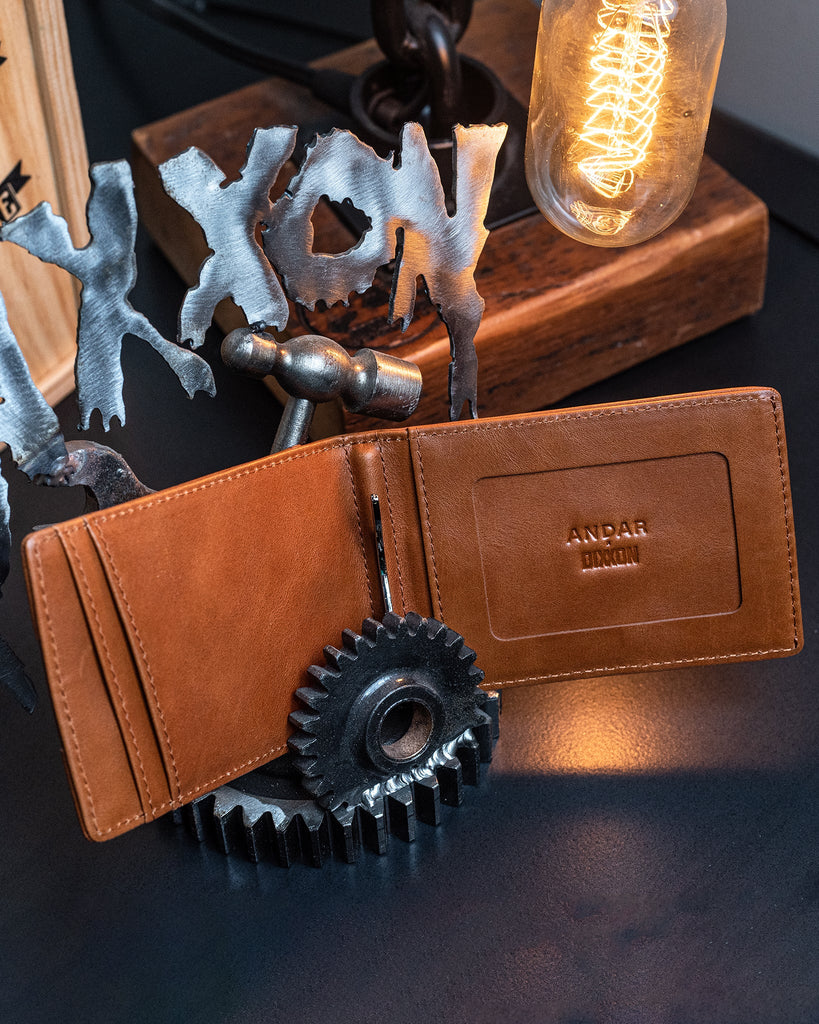 Andar Leather Wallet - Camel - Dixxon Flannel Co.