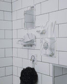Anti-Fog Adhesive Shower Mirror - White Marble - Dixxon Flannel Co.
