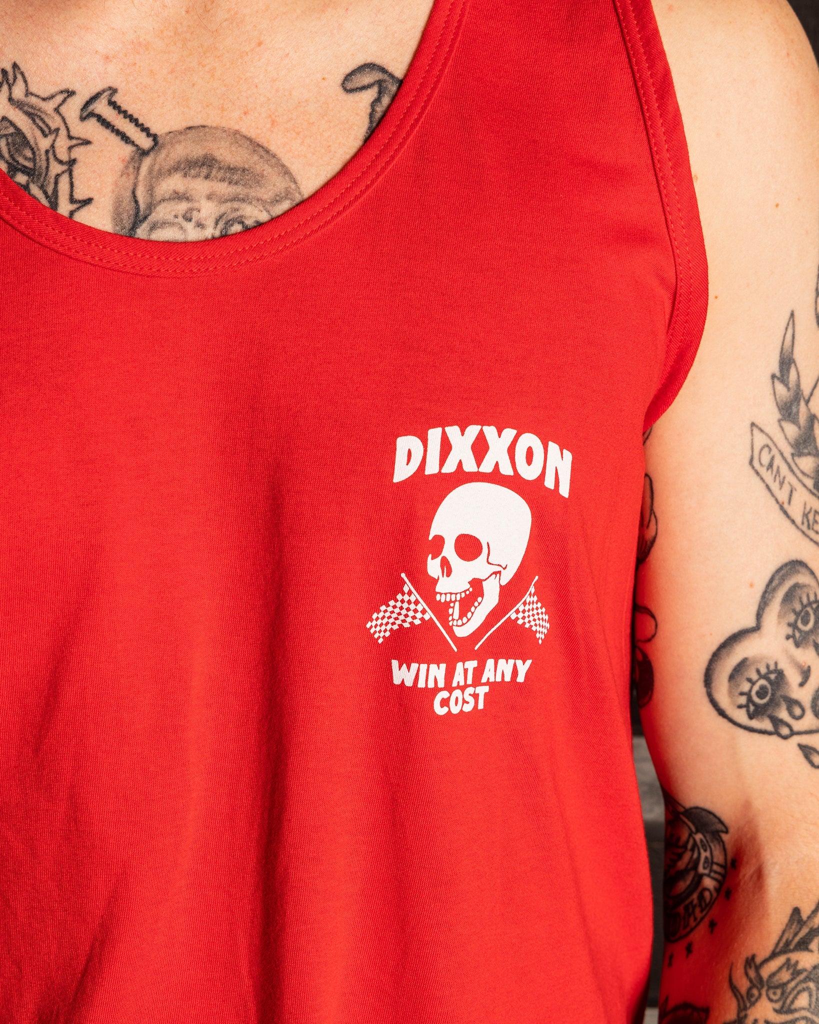 Any Cost Tank - Red & White - Dixxon Flannel Co.