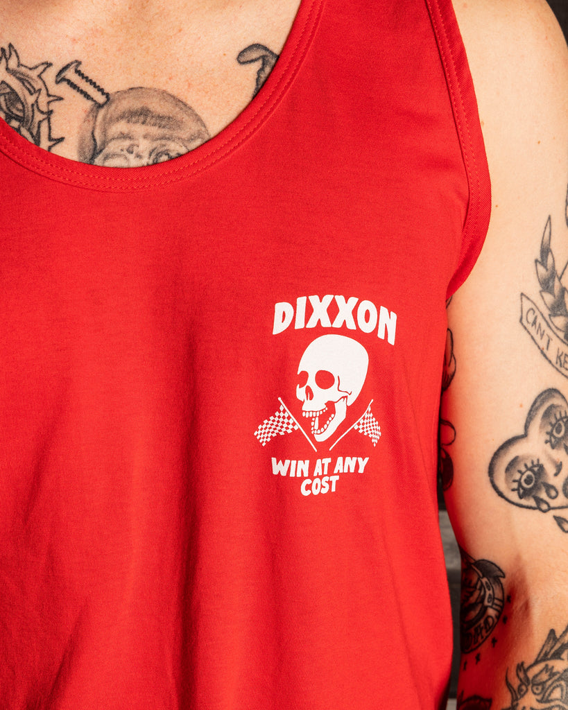 Any Cost Tank - Red & White - Dixxon Flannel Co.