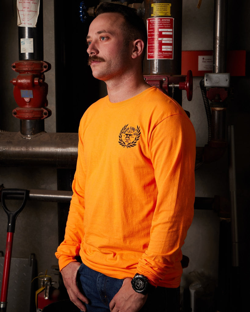Approved Hi Vis Long Sleeve T-Shirt - Orange - Dixxon Flannel Co.