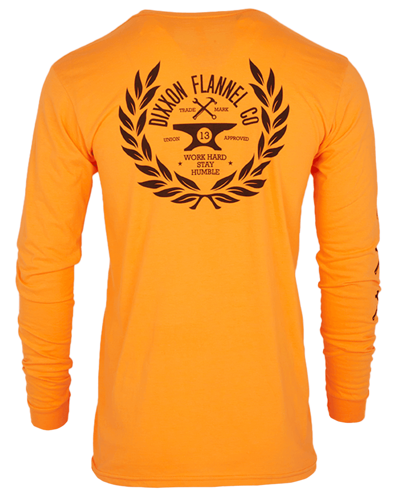 Approved Hi Vis Long Sleeve T-Shirt - Orange - Dixxon Flannel Co.