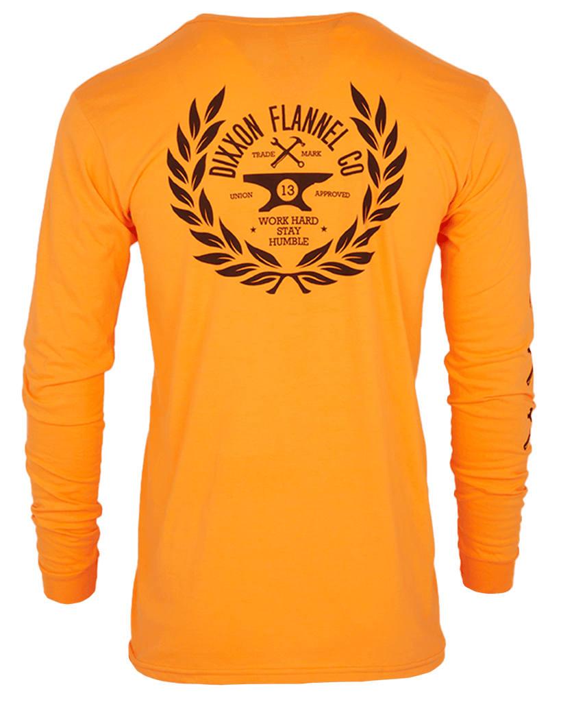 Approved Hi Vis Long Sleeve T-Shirt - Orange - Dixxon Flannel Co.